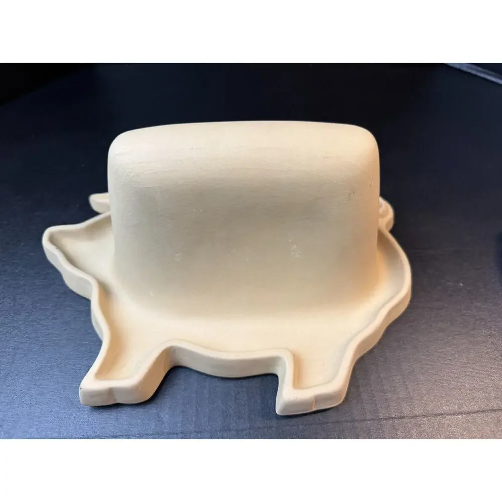 BACON Haeger Natural Stone Pig Shaped Microwave Bacon Cooker USA